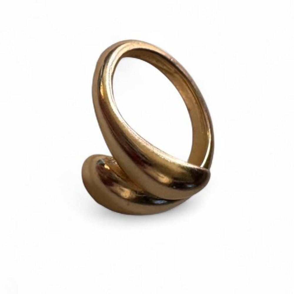 Size 5 Gold double ring #boho #festival #rings #y2k...